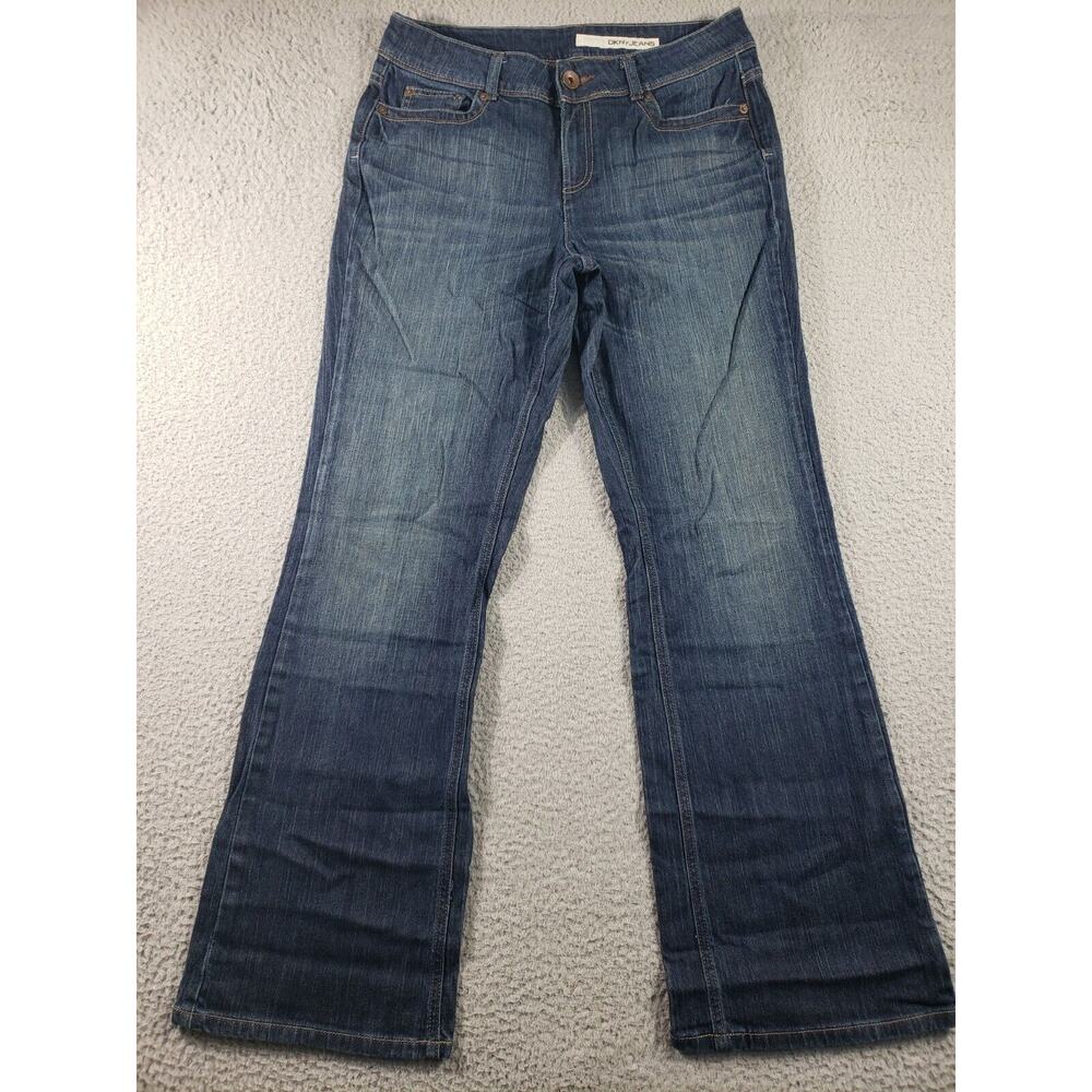 DKNY Jeans Women's 12 Blue Denim Soho Bootcut Cotton Casual Stretch 32x32
